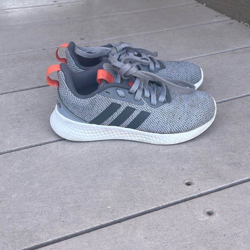 Toddler or little kid size 12 adidas tennis shoes